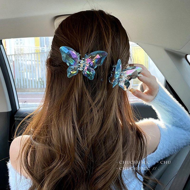 Kẹp Tóc Càng Cua Lớn Màu Sắc Tươi Sáng Thời Trang Mùa Hè Phong Cách Hàn Quốc Cho Nữ