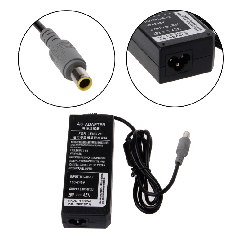 Bộ sạc nguồn AC 90W cho IBM Lenovo ThinkPad Laptop