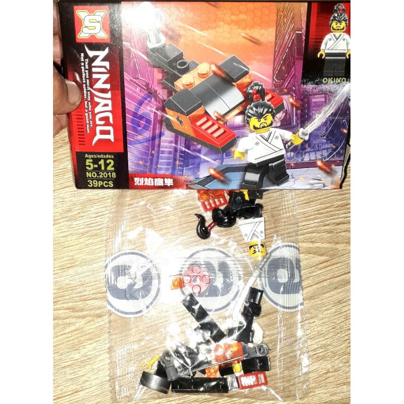 Lắp ráp 1 hộp LegoNinja 2018 Ngôi đền có nhiều chi tiết bằng nhựa