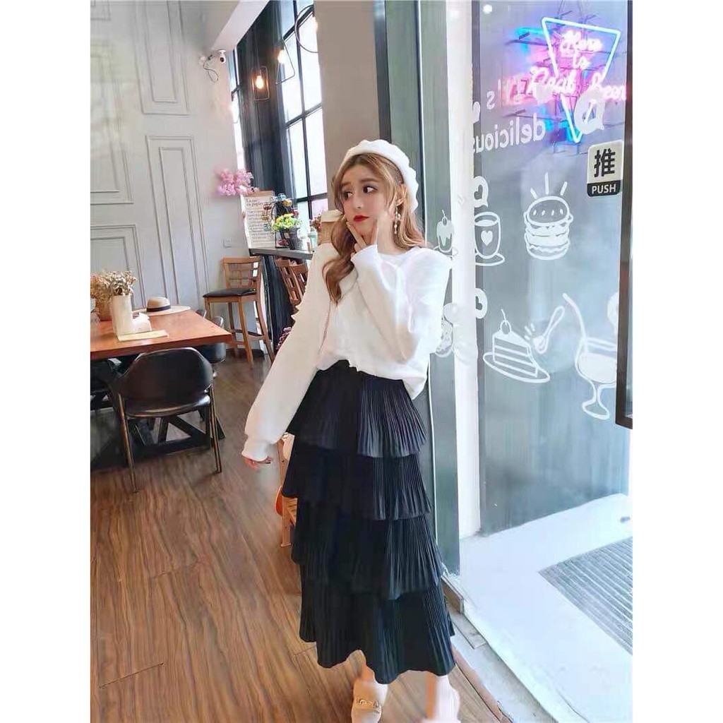 Chân Váy Nữ Dáng Dài 4 Tầng Loại 1 Free Ship, Váy Xòe 4 Tàng Bồng Bềnh Thời Trang Giá Rẻ Phong Cách, CV02 | BigBuy360 - bigbuy360.vn