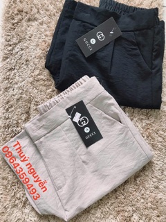 Quần short dài chất liệu đũi linen