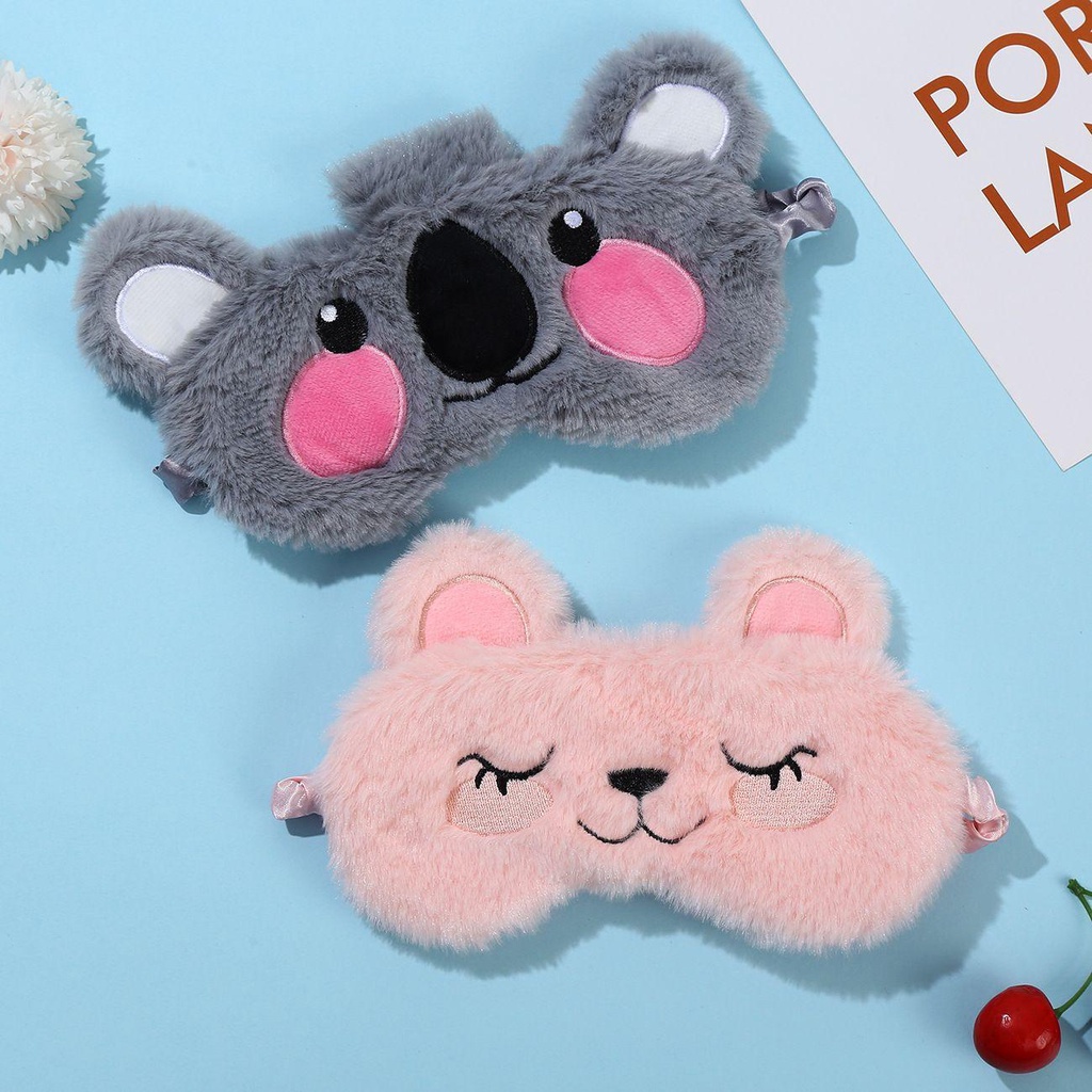 Miếng Che Mắt Họa Tiết Gấu Koala Hoạt Hình Bảo Vệ Mắt