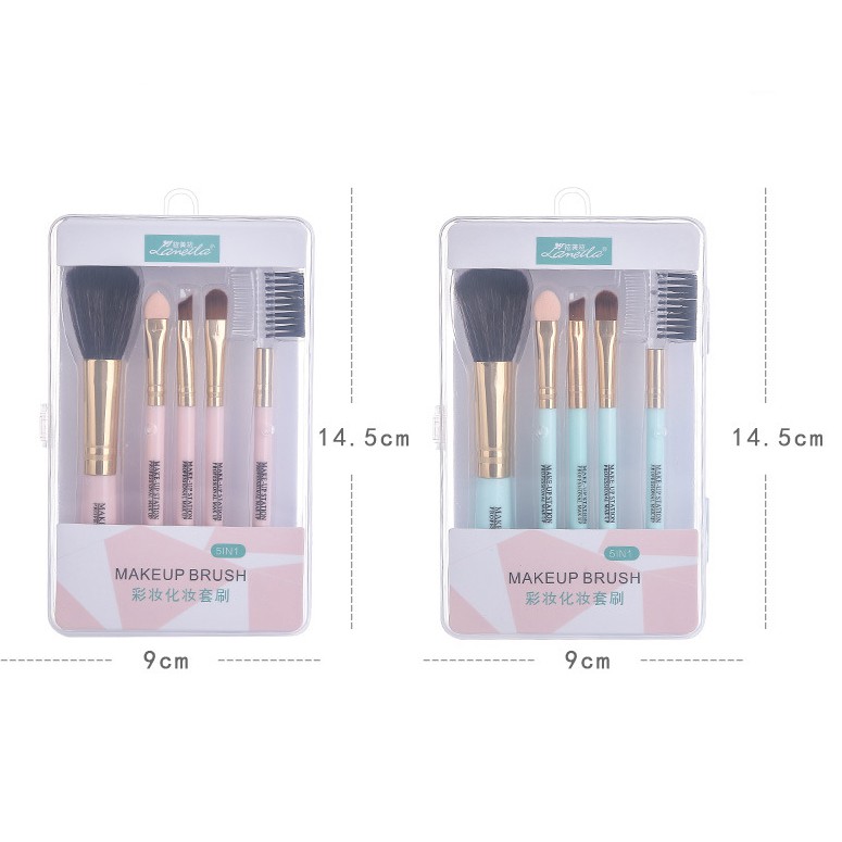 Bộ 5 cọ trang điểm cá nhân Lameila makeup brush No.L0780 Shoptido