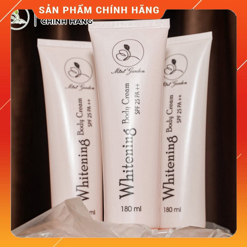 Kem Whitening Body Cream SPF 25 PA ++ Dạng Tuýt 180ML Dưỡng Làn Da Sáng Hồng PV1007