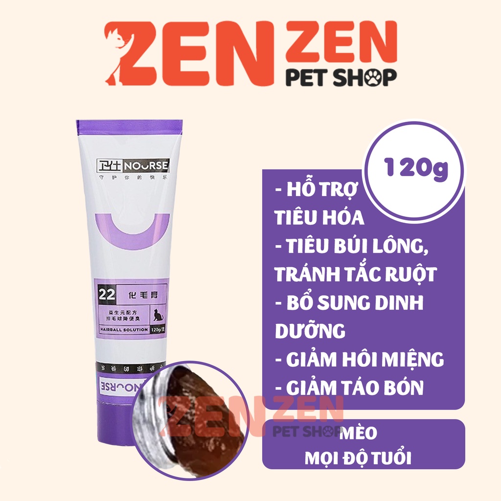 NOURSE - Vitamin cho chó mèo - Dạng viên, gel - Vitamin tổng hợp, dưỡng lông, tiêu búi lông, bí tiểu, hô hấp