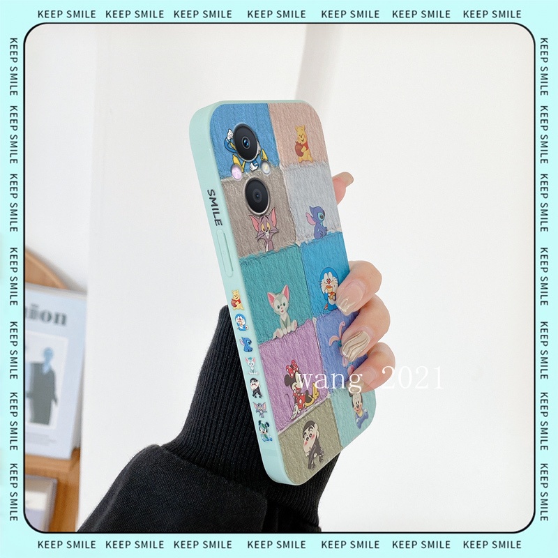 Ốp Điện Thoại Dẻo Họa Tiết Kẻ Sọc Nhiều Màu Chống Rơi Cho OPPO Reno8 Z Reno7 Z Reno7 5G 2022