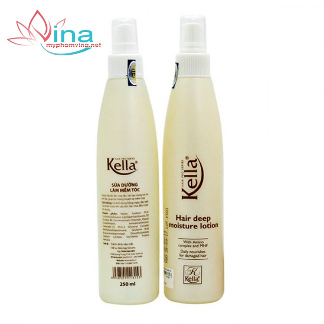 Xịt dưỡng mềm tóc Kella Hair Deep Moisture Lotion 250ml