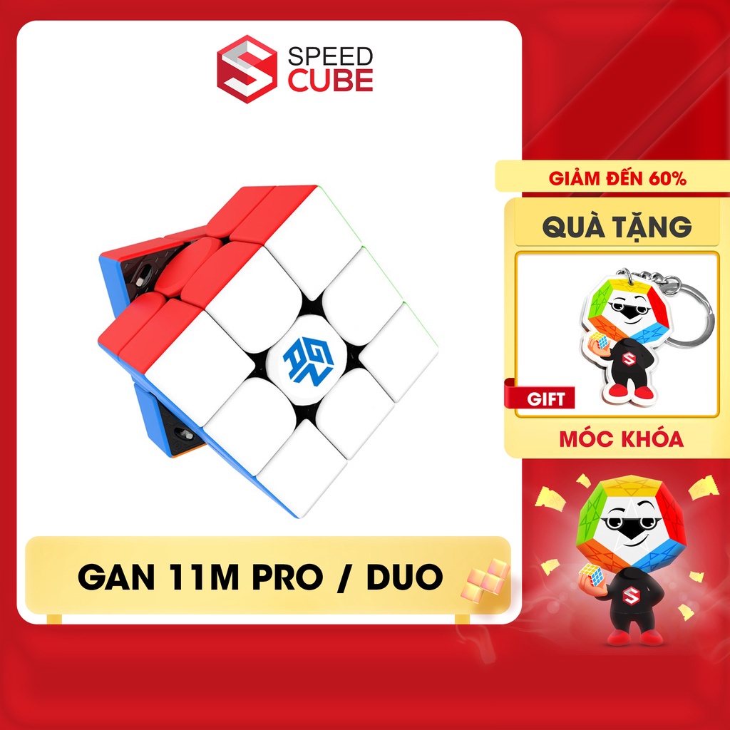 ✣Rubik gan 11 m pro / air duo 3x3 nam châm cao cấp chính hãng han - shop speed cube
