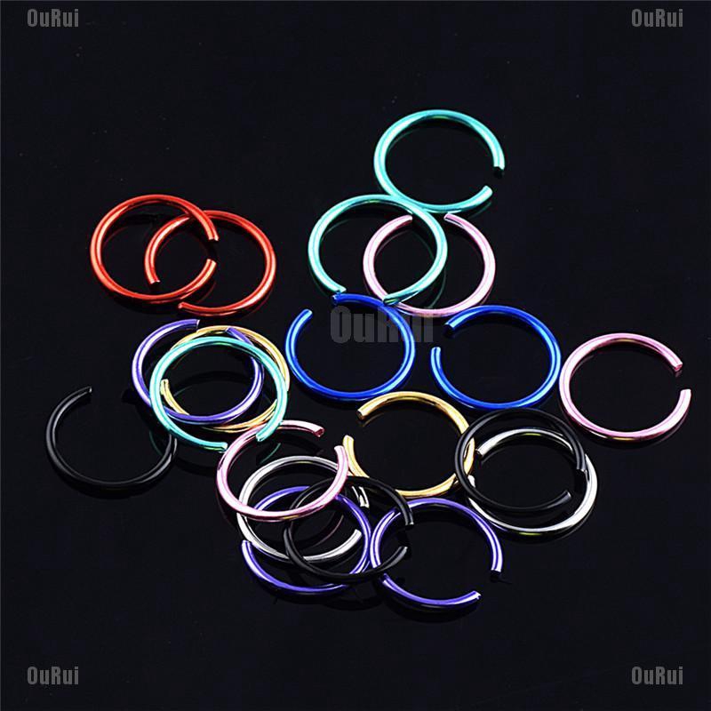 Bộ 40 Khuyên Mũi Bằng Thép Không Gỉ Cá Tính Thời Trang