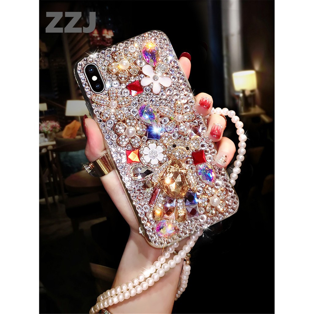 Ốp Điện Thoại Đính Kim Cương Cho Samsung Galaxy S23 S22 S21 S20 Plus Ultra FE Note 20 Ultra 10 Plus A24 A54 A34 A14 A53 A33 A23 A13