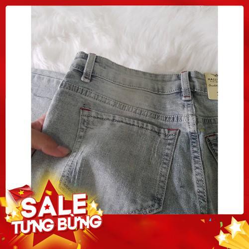Quần Jean Nam Rách Nhẹ, Wash 5009. Quần Bò nam rách phong cách korea. Thunsi01 -Hàng nhập khẩu