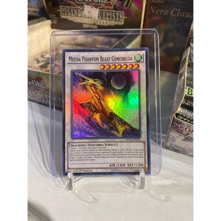 Lá bài thẻ bài Yugioh Mecha Phantom Beast Concoruda - Super Rare - Tặng bọc bài nhựa bảo quản