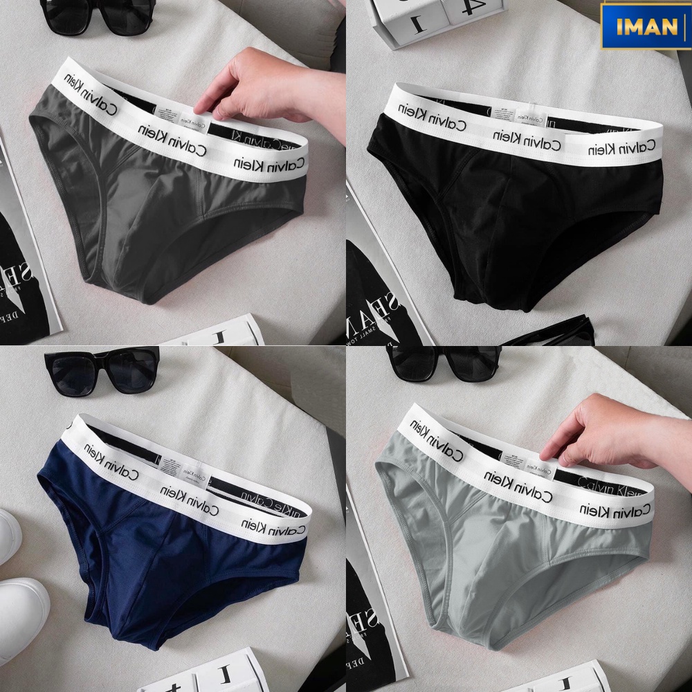 Quần Lót Nam Tam Giác Cotton Cao Cấp, Quần Sịp Nam Chéo Vải Mềm Mịn Co Dãn Thoáng Mát – Combo Hộp 5 Chiếc