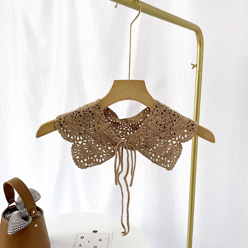 Phụ kiện trang trí cổ áo sơ mi kiểu ren đan móc thời trang mùa hè cho nữ
 | BigBuy360 - bigbuy360.vn