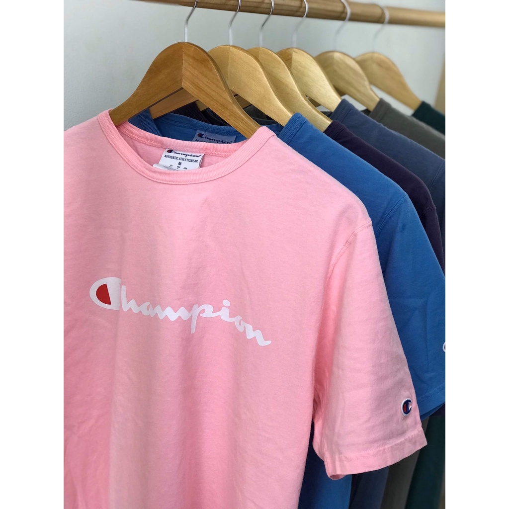 Áo thun Champion Dyed Printed Logo unisex chính hãng