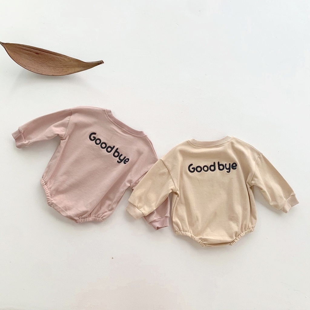 Bộ Áo Liền Quần Tay Dài Thời Trang Mùa Thu Cho Bé Sơ Sinh