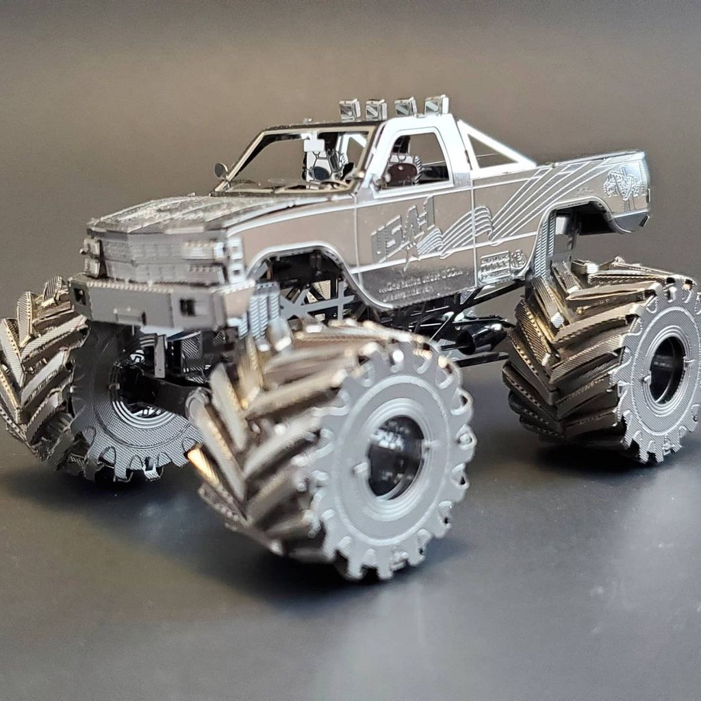 Mô Hình Thép 3D Bằng Kim Loại Xe Quái Vật Monster Truck