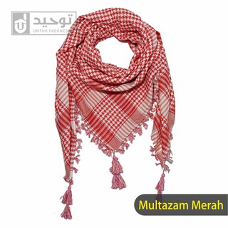 Khăn Turban trùm đầu màu đỏ phong cách quân đội cá tính