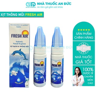 Xịt Thông Mũi Fresh Air, Xịt Mũi Cá Heo Xanh - Nhà thuốc An Đức