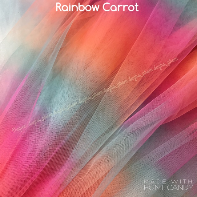 VẢI LƯỚI CẦU VỒNG MỀM MỊN SIÊU XINH