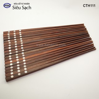 ĐŨA GỖ TRẮC KHẢM 3 CHẤM XÀ CỪ HAHANCO CTH111