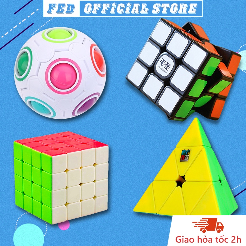 Rubik 3x3, Đồ Chơi Rubik khối lập phương Cube ba tầng - KidsOver