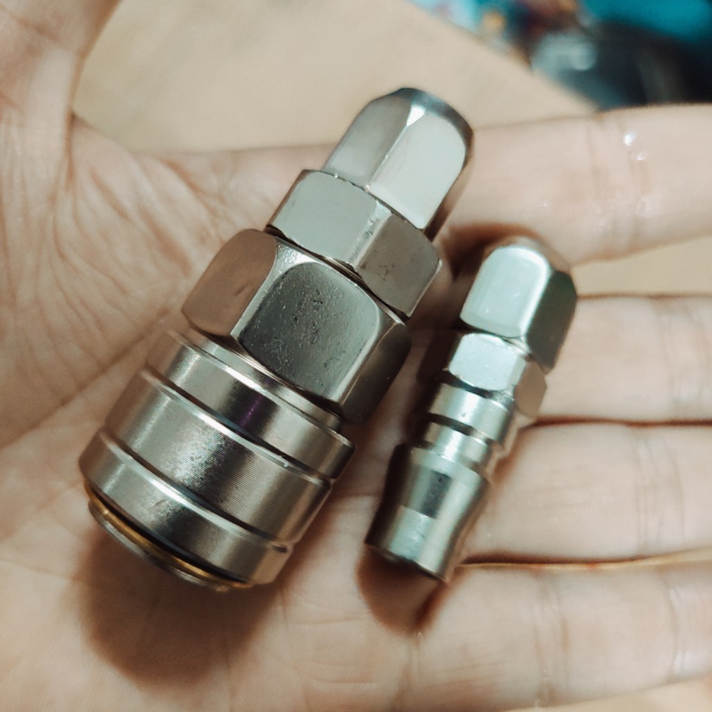 5 bộ nối dây hơi nhanh khí nén cao cấp, Bộ nối nhanh ống 8mm, dùng cho dây 5x8