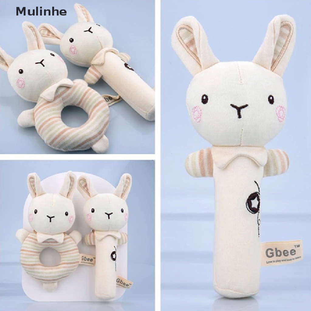 Đồ chơi lắc cầm tay hình động vật hoạt hình nhồi bông mềm mại dễ thương xinh xắn cho trẻ em