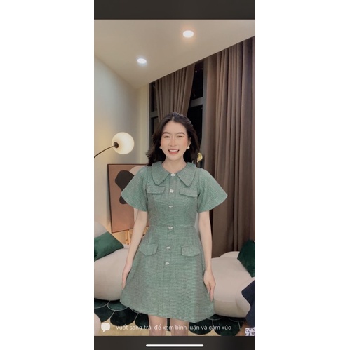Váy tweed dự tiệc Loan Lâm