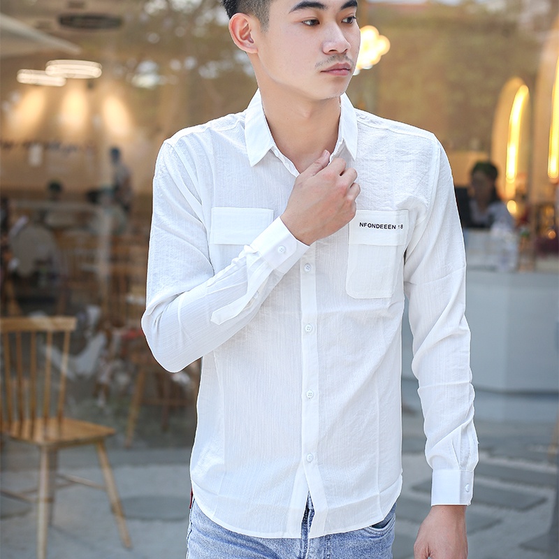 Áo Sơ Mi Nam Dài Tay Cổ Bẻ Với Vải Đũi Mềm Mại, Không Nhăn, Không Xù, Thấm Hút Tốt Có Nhiều Màu Chọn Lựa [Loại Đẹp] | BigBuy360 - bigbuy360.vn