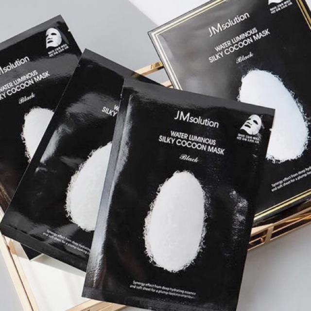 Mặt nạ tơ tằm trắng da JM Solution- Water Luminuos Silky Cocoon Mask