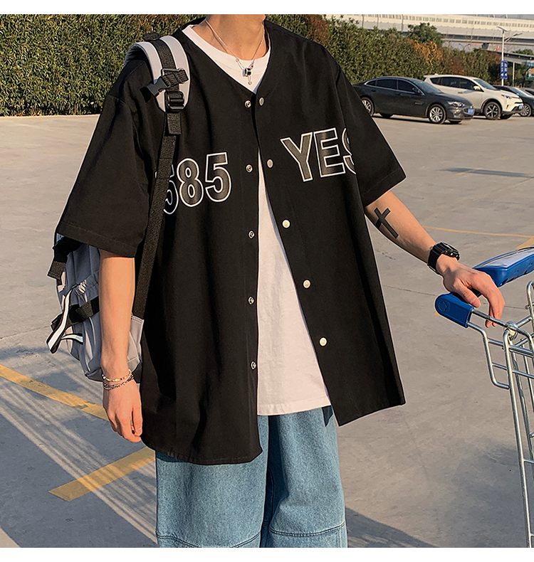 Áo Sơ Mi Bóng Chày  Tay Ngắn Thời Trang Dành Cho Nam Jersey Áo Bóng Chày UNISEX | BigBuy360 - bigbuy360.vn