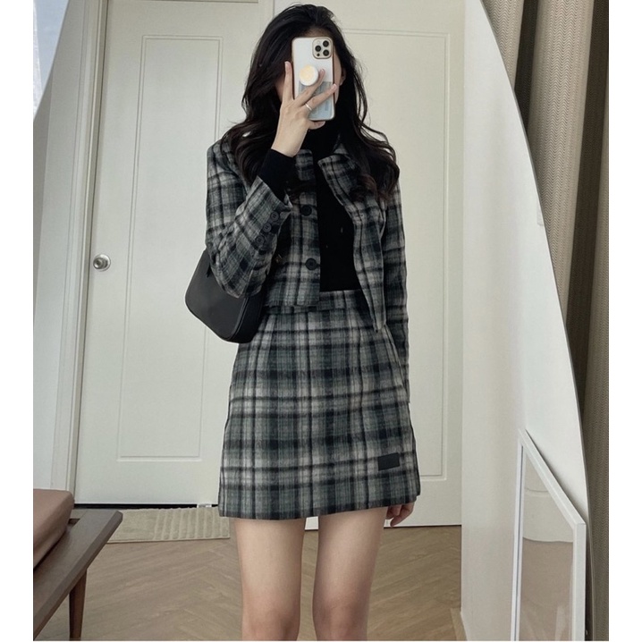 (ảnh thật) SET DẠ ULZZANG KÈM CHÂN VÁYSET CHÂN VÁY DẠ ĐÓN TẾT (ẢNH THẬT VIDEO CHÈN TÊN SHOP)