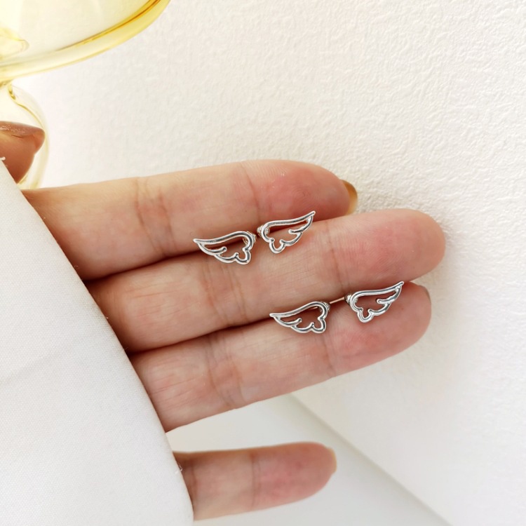 Khuyên Tai Bông Tai Nữ Hình Cánh Thiên Thần Nhẹ Nhàng Nữ Tính E21