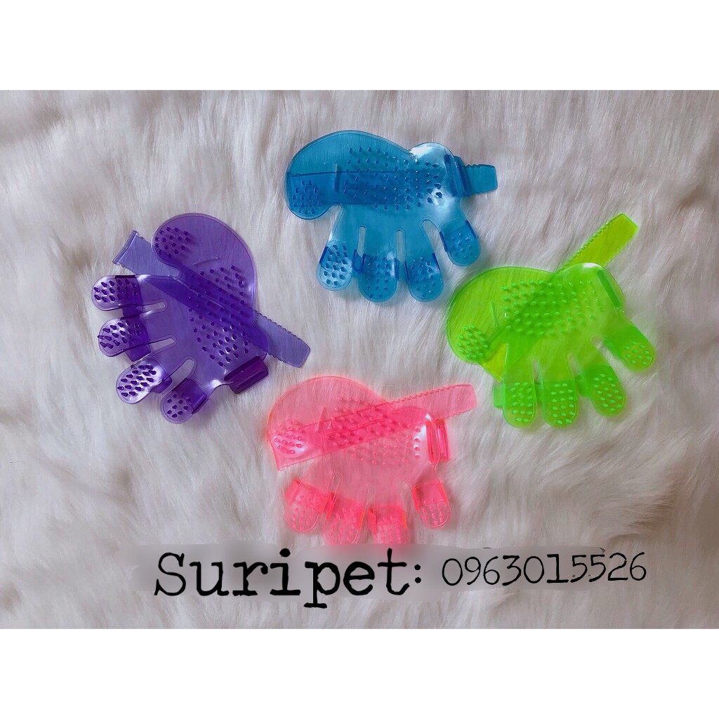 Gang Tay Tắm Chó Mèo (silicon)