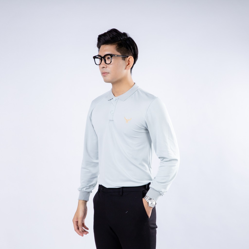 [ANDAYS]áo thun dài tay cổ tàu thêu hình chim | BigBuy360 - bigbuy360.vn