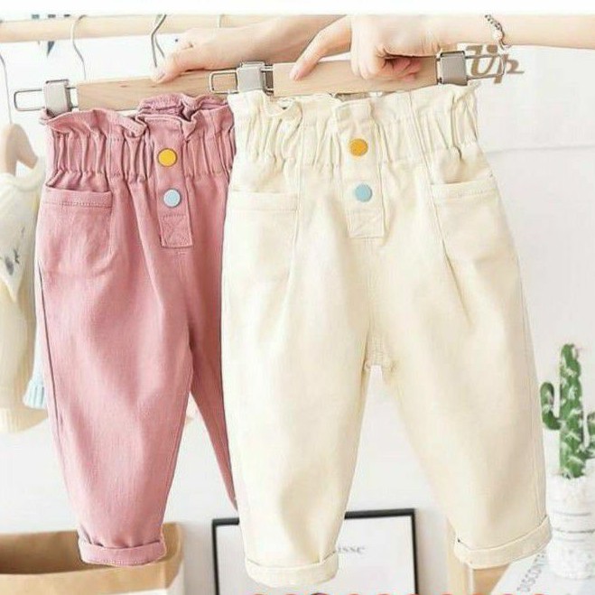 (Size 11-35kg) Quần bò, quần kaki bé gái cạp bèo