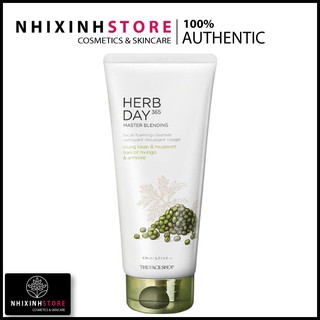 [ĐỦ LOẠI] Sữa Rửa Mặt The Face Shop Herb Day 365 Cleansing Foam TFS 170ml