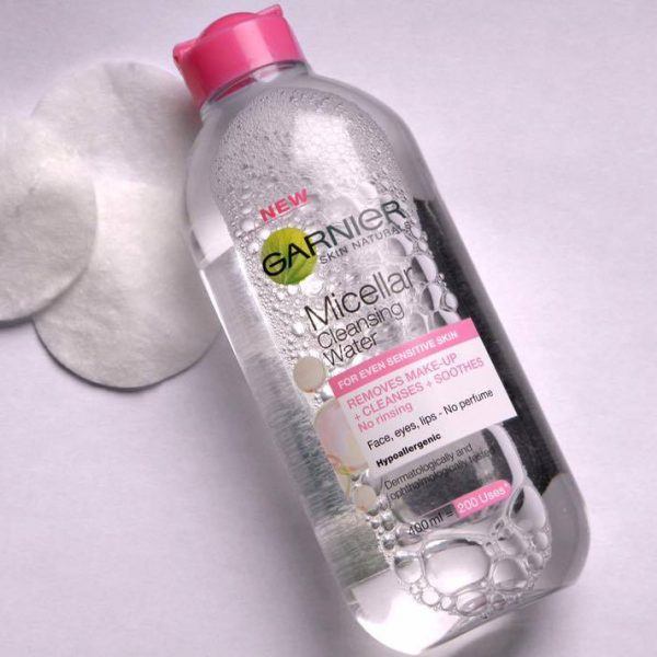 Nước tẩy trang an toàn sạch sâu Garnier Micellar Cleaning Water 400 ml Làm sạch da - HONGS BEAUTY