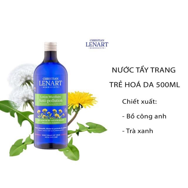 Nước Tẩy Trang Trẻ Hóa Da Christian Lenart Lotion Micellaire Anti-Pollution  (500ml) | Shopee Việt Nam