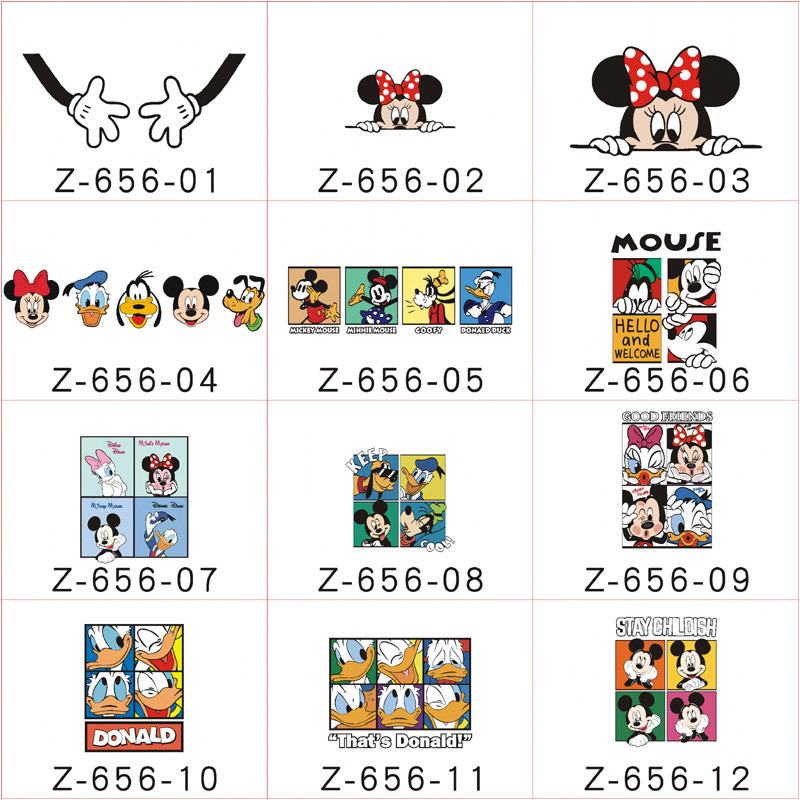 [Mới 2020!!]Miếng Dán Trang Trí Kính Chiếu Hậu Xe Hơi Hình Mickey Minnie Donald Daisy Goofy Chống Thấm Nước Dành Cho Honda Toyota