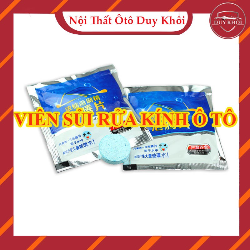 Viên sủi rửa kính xe ô tô, viên pha nước rửa kính xe hơi siêu sạch (1 Viên)(1 viên = 4L)