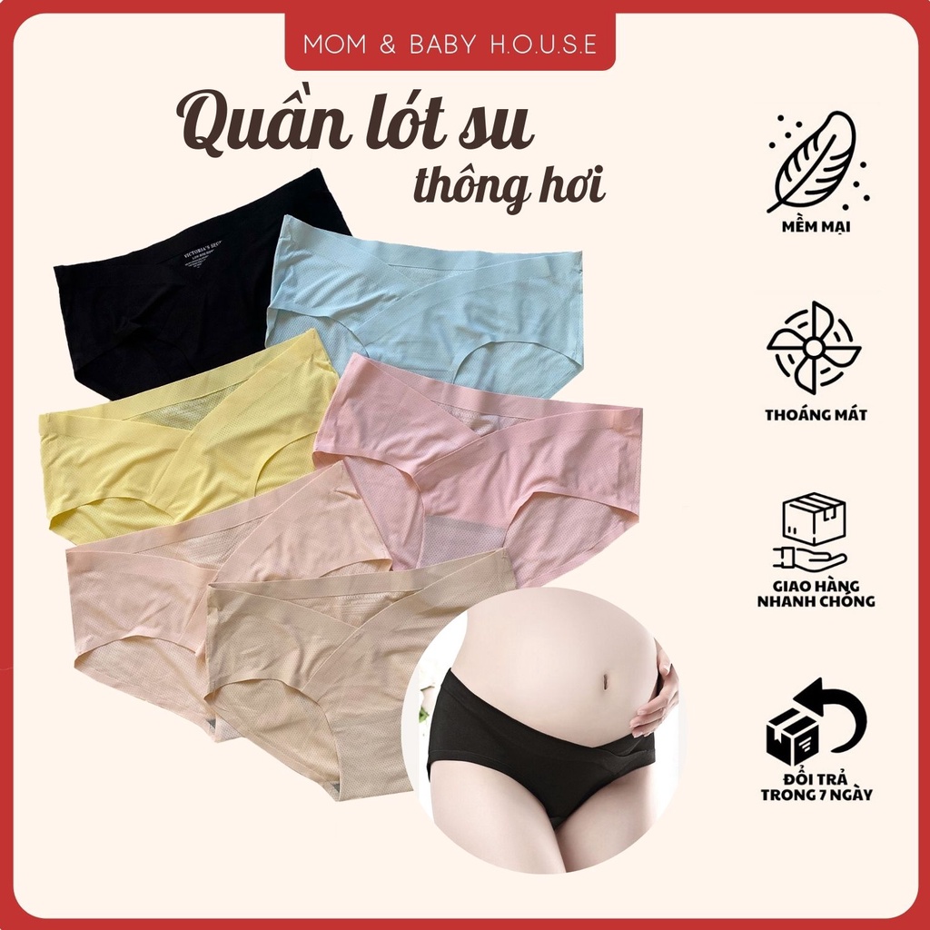 Quần lót bầu đúc su thông hơi không đường may