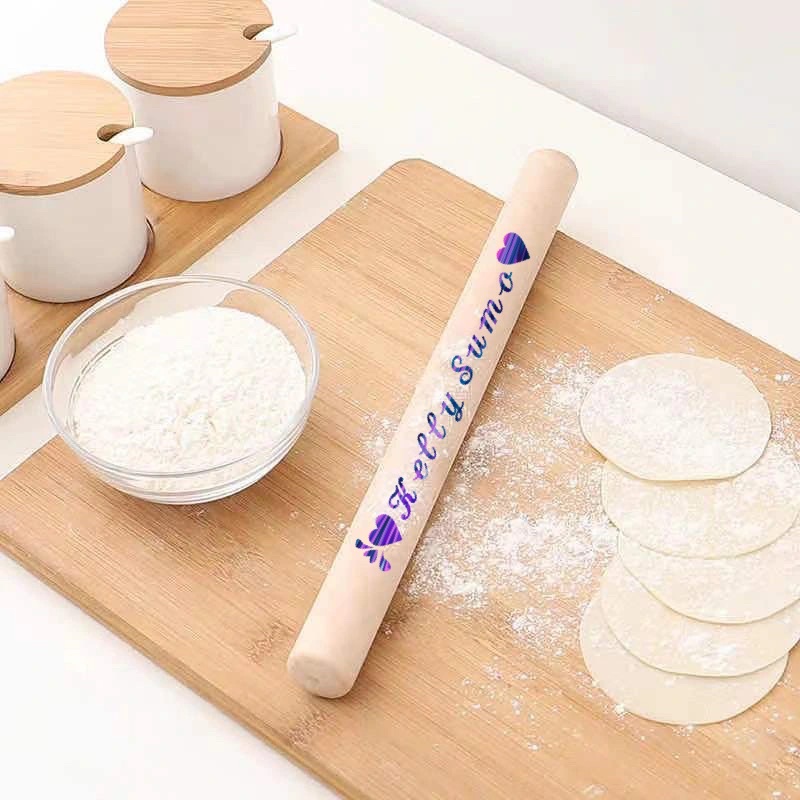 Cây lăn bột , cán bột làm bánh đa năng bằng gỗ 28cm