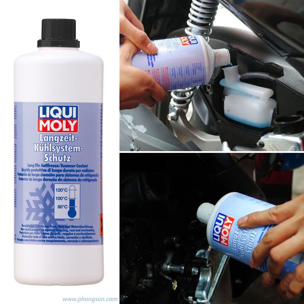 Nước làm mát động cơ xe loại màu Xanh cao cấp Liqui Moly Coolant 6921 1000ml