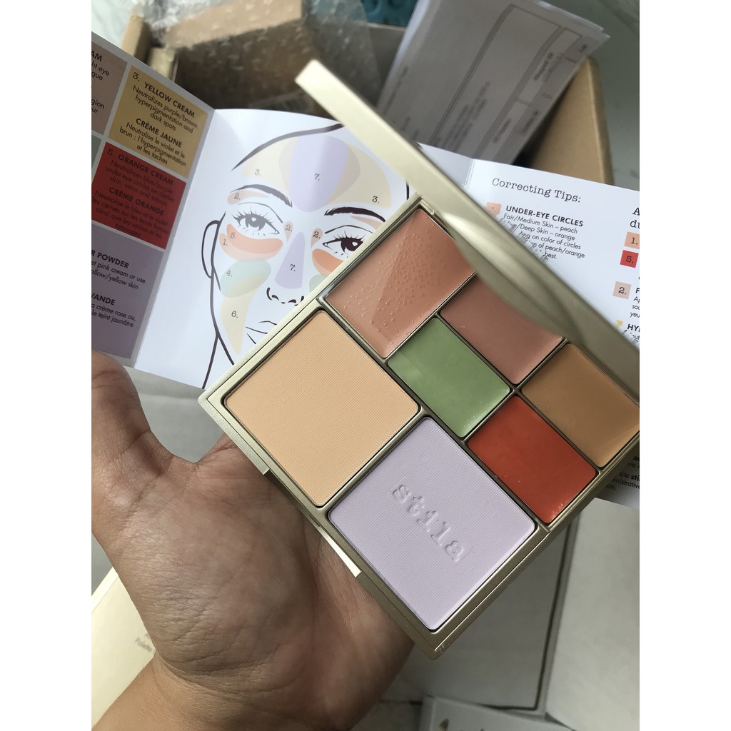 Triệt Sắc Stila Correct & Perfect All-in-One Color Correcting Palette - Bảng Màu Che Khuyết Điểm