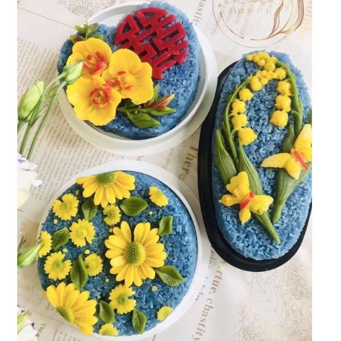 [KHUÔN 4D SALE] Khuôn silicon cành hoa linh lan, cành hoa nhài làm rau câu, làm bánh sinh nhật, socola xôi hoa đậu