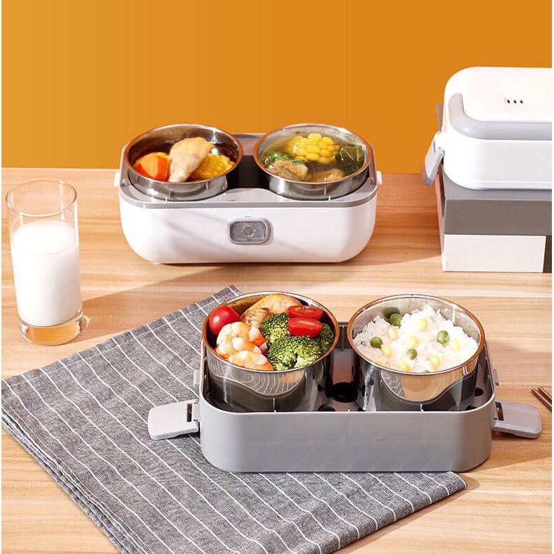Hộp cơm điện hâm nóng đồ ăn thông minh, công nghệ hiện đại 1 tầng & 2 tầng Electric Lunch Box