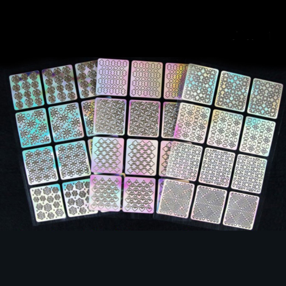 [Hàng mới về] Set 3 tờ miếng dán trang trí móng tay nghệ thuật 3D