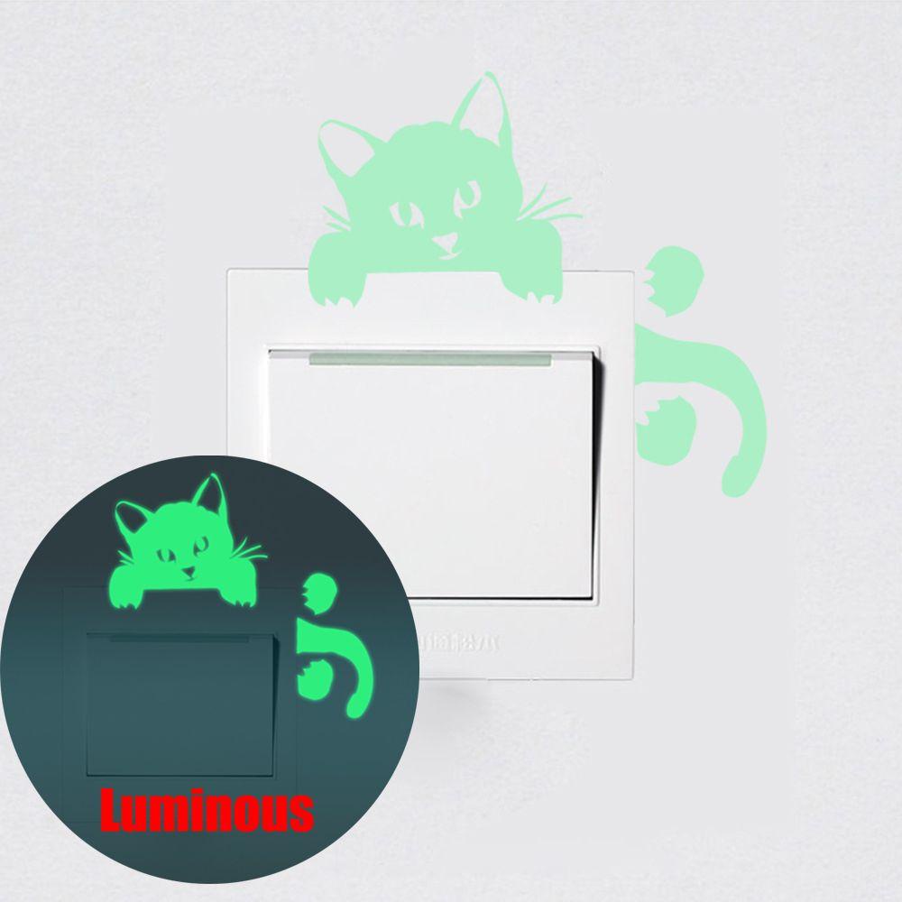 Sticker Dán Tường Họa Tiết Mèo Con Dễ Thương Bắt Mắt